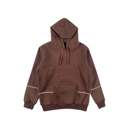 Customized fashionable brown pullover sweatshirt, designed drawstring hooded sweatshirt, embroidered logo, kangaroo hooded sweatshirt, creative sweatshirt, sweatshirt supplier Z671 Customized fashionable brown pullover sweatshirt, designed drawstring hooded sweatshirt, embroidered logo, kangaroo hooded sweatshirt, creative sweatshirt, sweatshirt supplier Z671